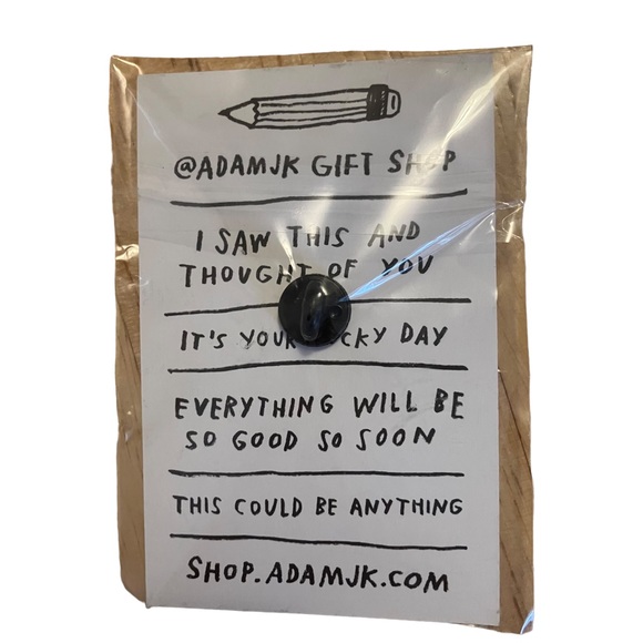 Good News Pin FREE IN BUNDLE Blue Newspaper Gold Accents AdamJK Gift Shop - Picture 4 of 4